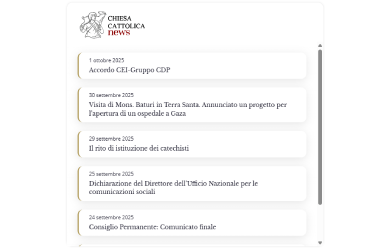 Chiesa cattolica news